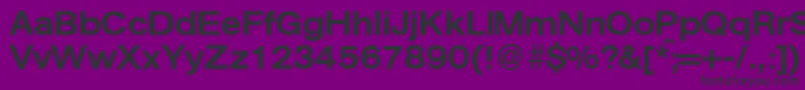 AgentextmeddbNormal Font – Black Fonts on Purple Background