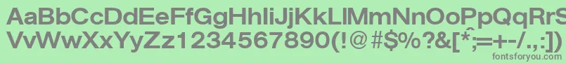 Шрифт AgentextmeddbNormal – серые шрифты на зелёном фоне