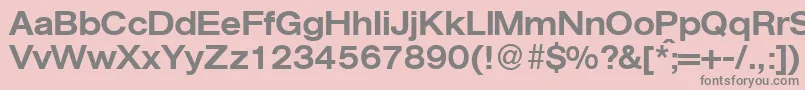 AgentextmeddbNormal Font – Gray Fonts on Pink Background