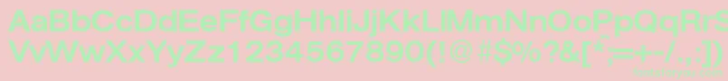 AgentextmeddbNormal Font – Green Fonts on Pink Background
