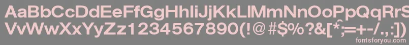 AgentextmeddbNormal Font – Pink Fonts on Gray Background