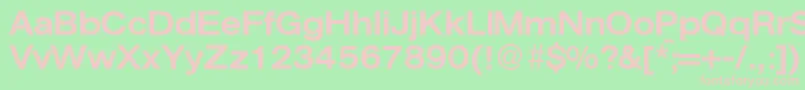 AgentextmeddbNormal Font – Pink Fonts on Green Background