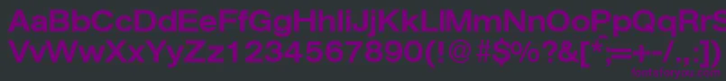 AgentextmeddbNormal Font – Purple Fonts on Black Background