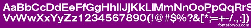 AgentextmeddbNormal Font – White Fonts on Purple Background