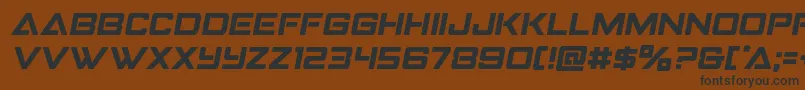 Strikefightersemital Font – Black Fonts on Brown Background