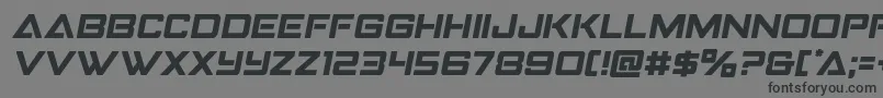 Strikefightersemital Font – Black Fonts on Gray Background