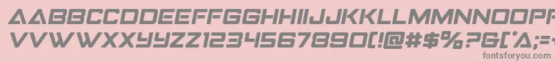 Strikefightersemital Font – Gray Fonts on Pink Background