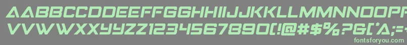Шрифт Strikefightersemital – зелёные шрифты на сером фоне