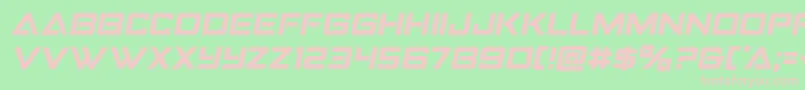 Strikefightersemital Font – Pink Fonts on Green Background