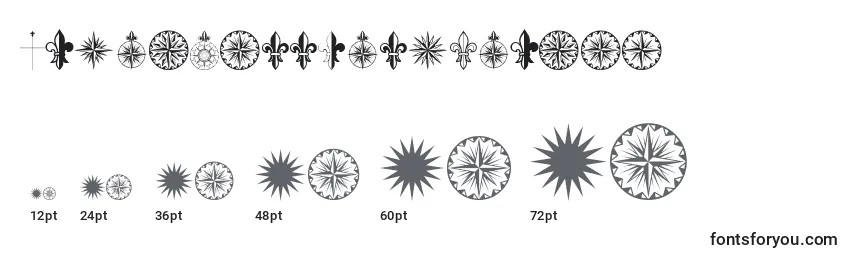 Tailles de police PrCompassRoseNormal