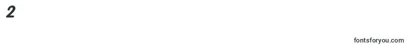 BalloonBoldOblique-Schriftart – Schriften für die Ziffer 2