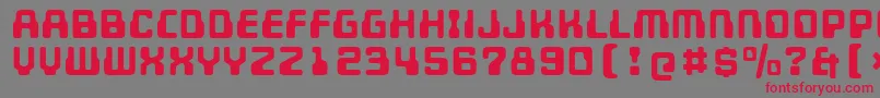 Unicephalon Font – Red Fonts on Gray Background