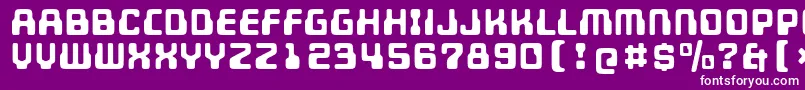 Unicephalon Font – White Fonts on Purple Background