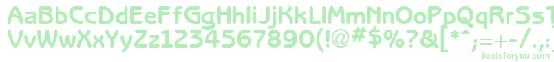 BertholdRegular Font – Green Fonts on White Background