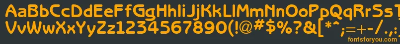 BertholdRegular Font – Orange Fonts on Black Background