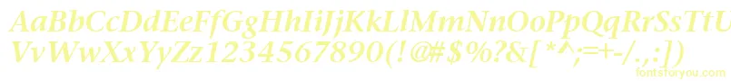 PrudentialBoldItalic Font – Yellow Fonts