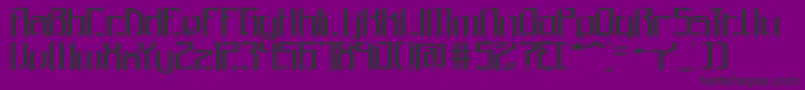 Шрифт BrigadoomWideBrk – чёрные шрифты на фиолетовом фоне
