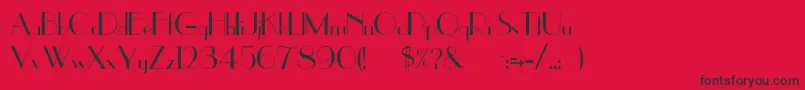 Eastside Font – Black Fonts on Red Background