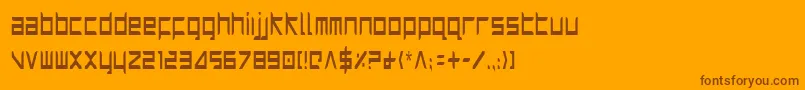 Harric Font – Brown Fonts on Orange Background