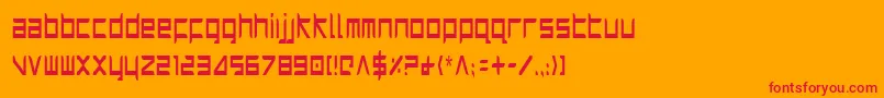 Harric Font – Red Fonts on Orange Background