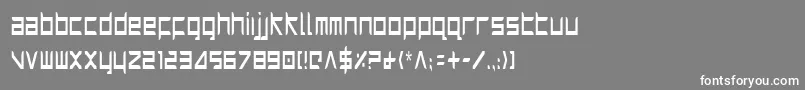 Harric Font – White Fonts on Gray Background