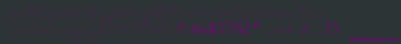 Шрифт LumenDots – фиолетовые шрифты на чёрном фоне