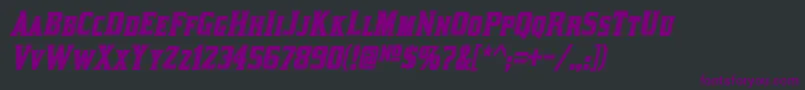 KirstyBoldItalic Font – Purple Fonts on Black Background