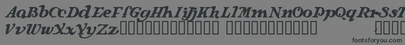 Langhorne Font – Black Fonts on Gray Background