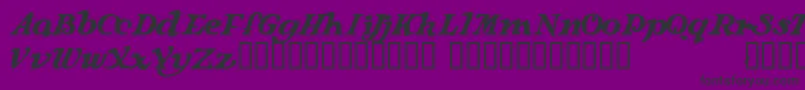 Langhorne Font – Black Fonts on Purple Background