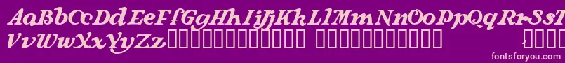 Langhorne Font – Pink Fonts on Purple Background