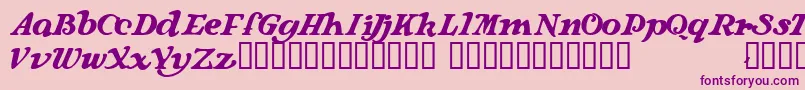 Langhorne Font – Purple Fonts on Pink Background