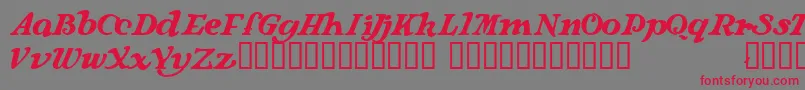Langhorne Font – Red Fonts on Gray Background