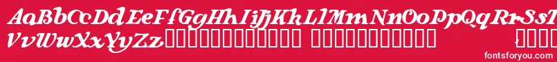 Langhorne Font – White Fonts on Red Background