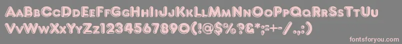 Frankfrt Font – Pink Fonts on Gray Background