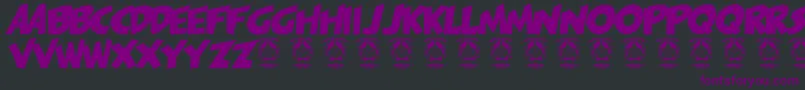 Pagijakarta Font – Purple Fonts on Black Background