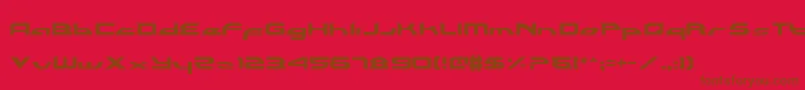 Alexlc2-Schriftart – Braune Schriften auf rotem Hintergrund