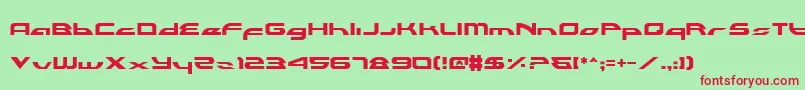 Alexlc2 Font – Red Fonts on Green Background