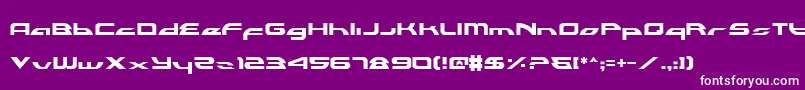 フォントAlexlc2 – 紫の背景に白い文字