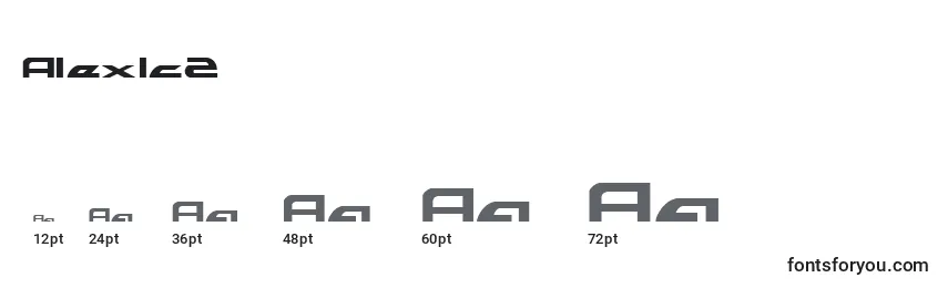 Alexlc2 Font Sizes