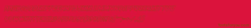 Countsuckulaoutital Font – Brown Fonts on Red Background