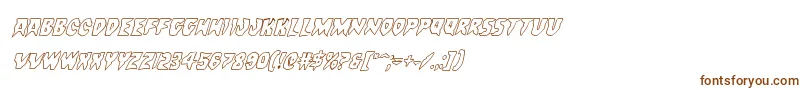 Countsuckulaoutital-Schriftart – Braune Schriften