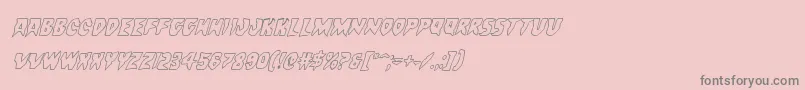 Шрифт Countsuckulaoutital – серые шрифты на розовом фоне
