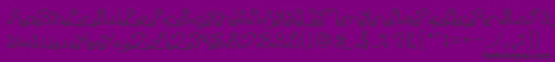fuente EtherealSky – Fuentes Negras Sobre Fondo Morado