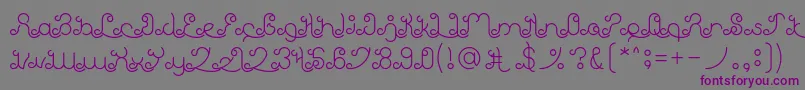Шрифт EtherealSky – фиолетовые шрифты на сером фоне