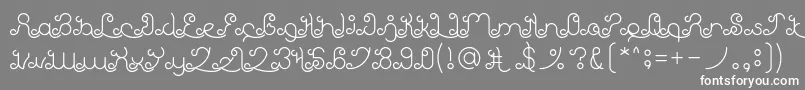 EtherealSky Font – White Fonts on Gray Background
