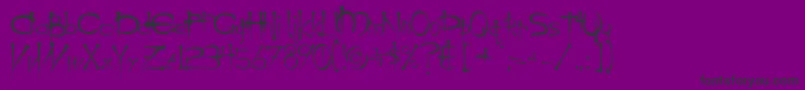 OgilvieCyr Font – Black Fonts on Purple Background