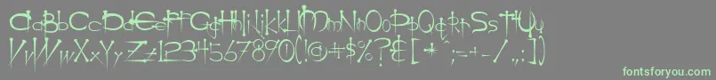OgilvieCyr Font – Green Fonts on Gray Background