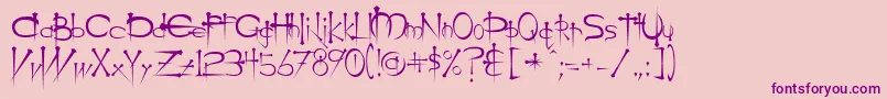 OgilvieCyr Font – Purple Fonts on Pink Background