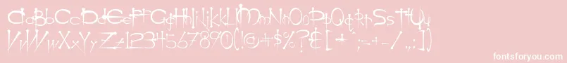 OgilvieCyr Font – White Fonts on Pink Background