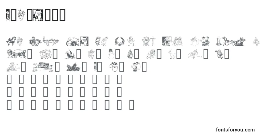 Schriftart Xmasclp2 – Alphabet, Zahlen, spezielle Symbole